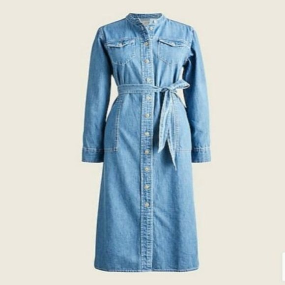 size: 8 J. Crew Western indigo shirtdressItem BA901